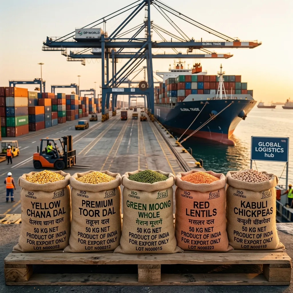Sortex Cleaned Chana Dal, Toor Dal & Chickpeas